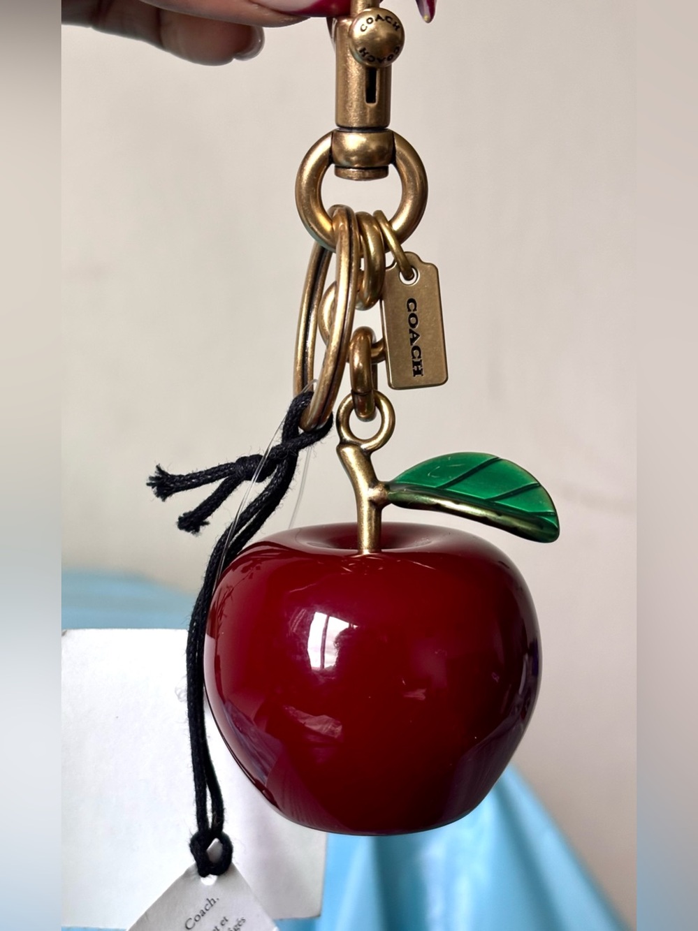 NWT coach Apple bag charm